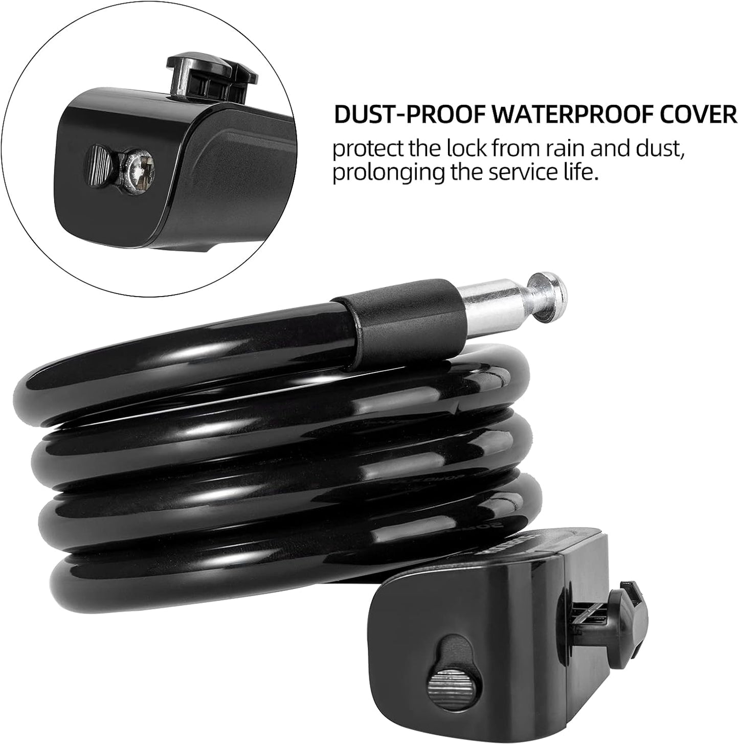 ROCKBROS Key Cable Lock RKS515-BK