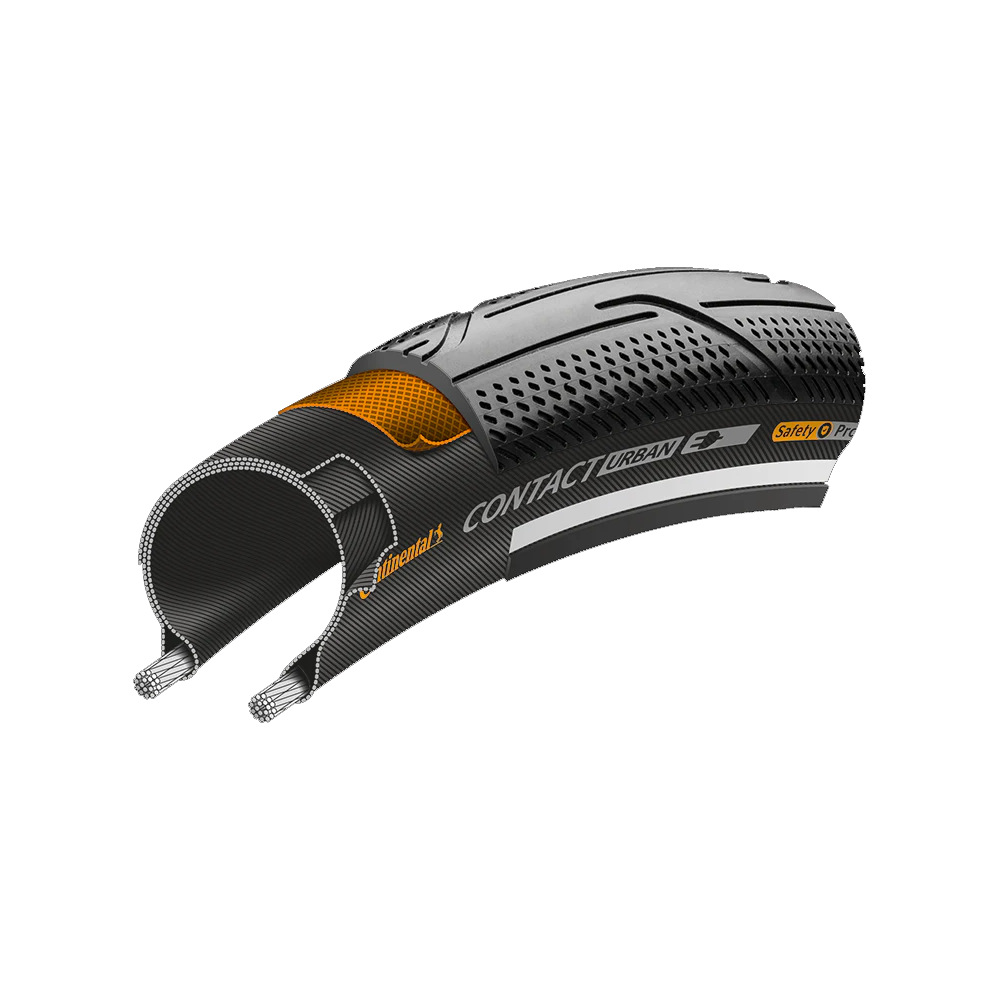Continental Contact Urban Wire Bead Tire - PureGrip | ECE-R75 - 50-584 | black reflective