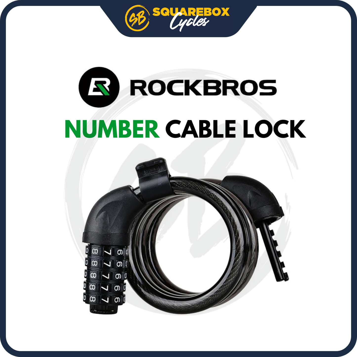 Rockbros L50115BK Bicycle Number Lock