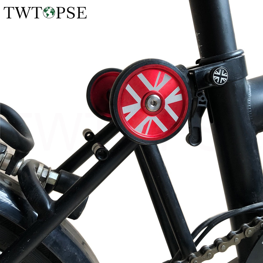 British Flag Easy Wheel For Brompton Folding Bike Easywheel Titanium Bolt Bicycle 3SIXTY PIKES