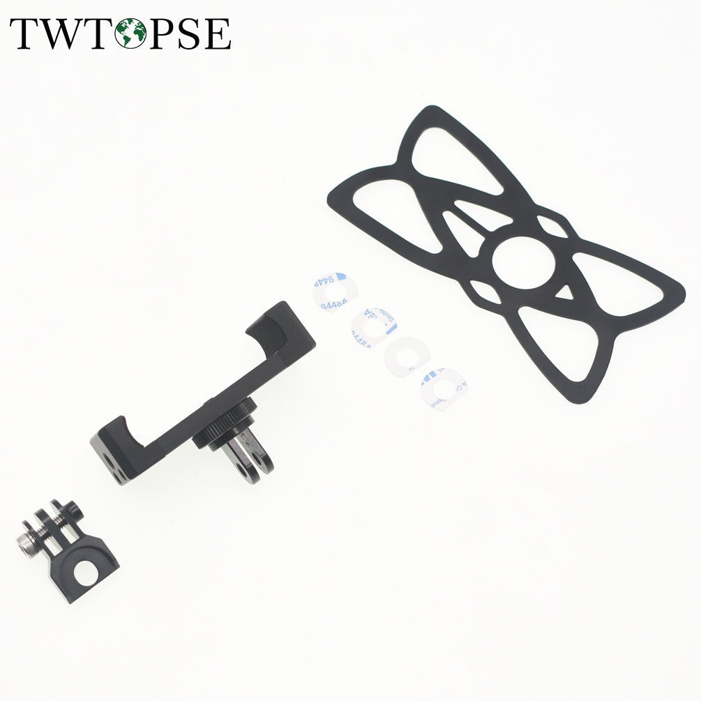 Bicycle Phone Holder For Brompton Folding Bike Phone Mount 3SIXTY PIKES Handlebar Stand For Gopro TWTOPSE