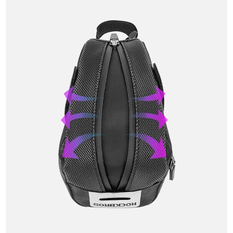 ROCKBROS Bike Saddle Bag, Bike Bag Under Seat, Strap-on Cycling Wedge Pack, Bike Seat Storage Bag for Mountain Road Bike