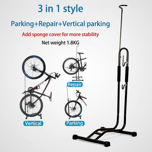 3-in-1 Vertical Parking Bicycle Stand