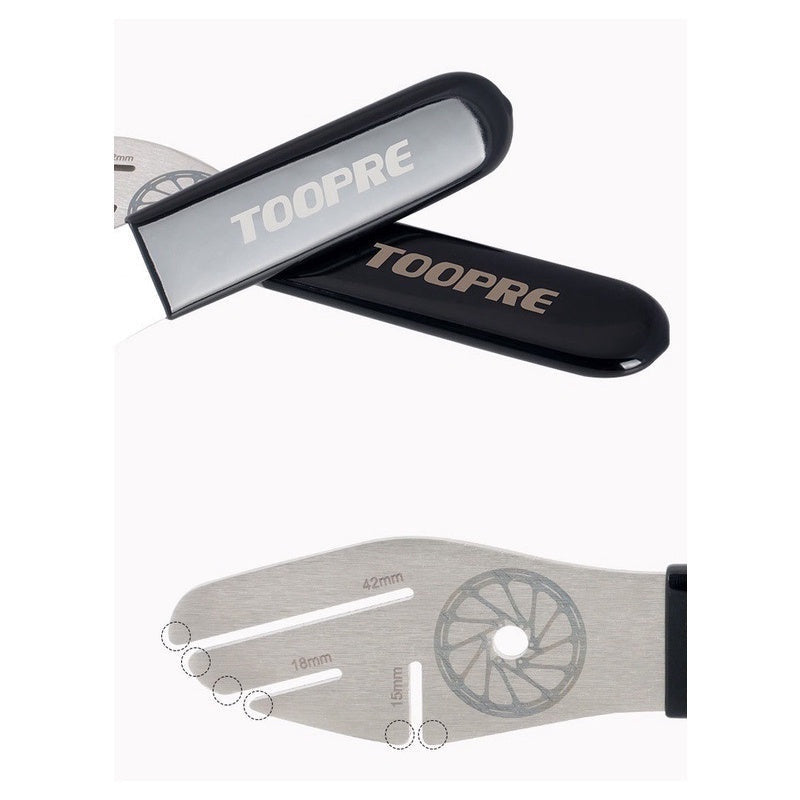 TOOPRE Bicycle Disc Brake Rotor Alignment Truing Tool Adjustment Wrench Disc Rubbing Adjustment Wrench