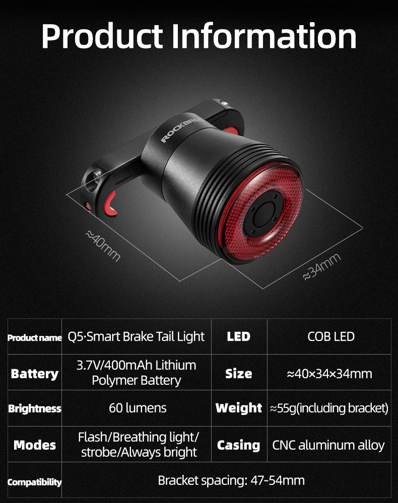 ROCKBROS Q5 Smart Rear Light