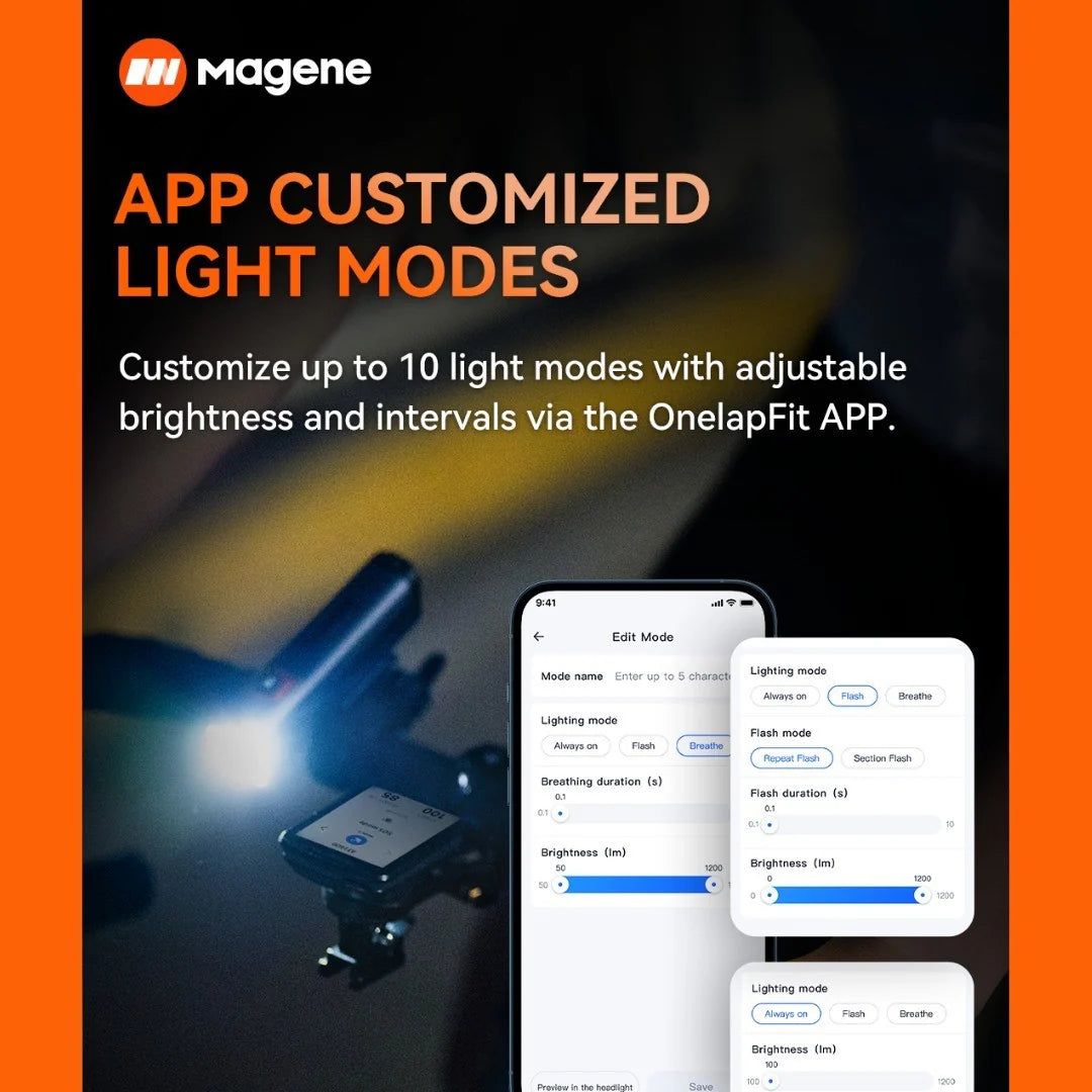 Magene AT1200 / AT1600 Smart Front Light