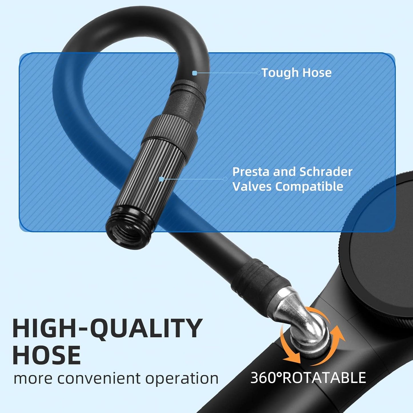 ROCKBROS Portable Tire & Shock Pump