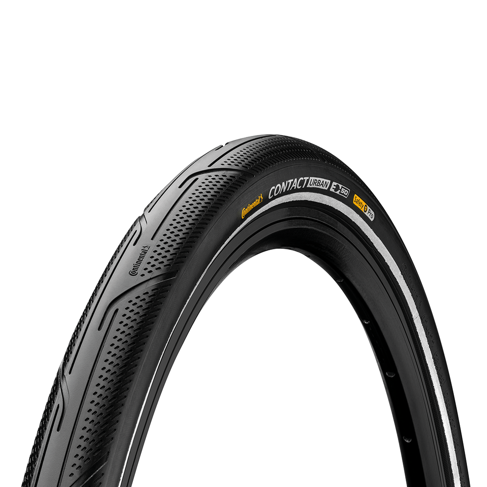 Continental Contact Urban Wire Bead Tire - PureGrip | ECE-R75 - 50-584 | black reflective