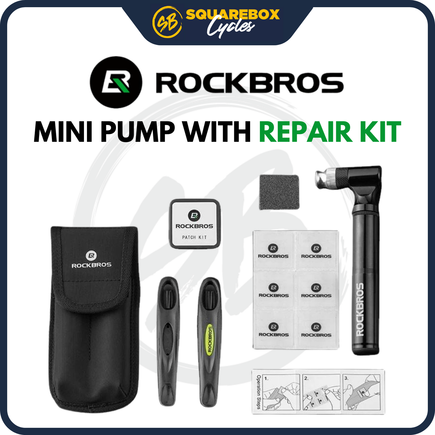 RockBros Bicycle Tool Set with Mini Pump