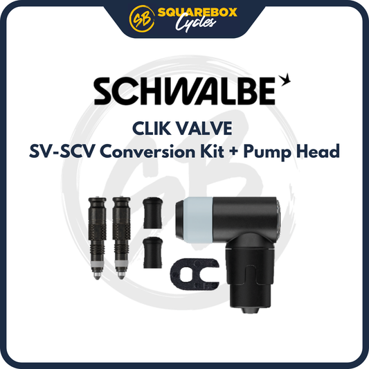 Schwalbe Clik Valve SV-SCV Conversion Kit + Pump Head