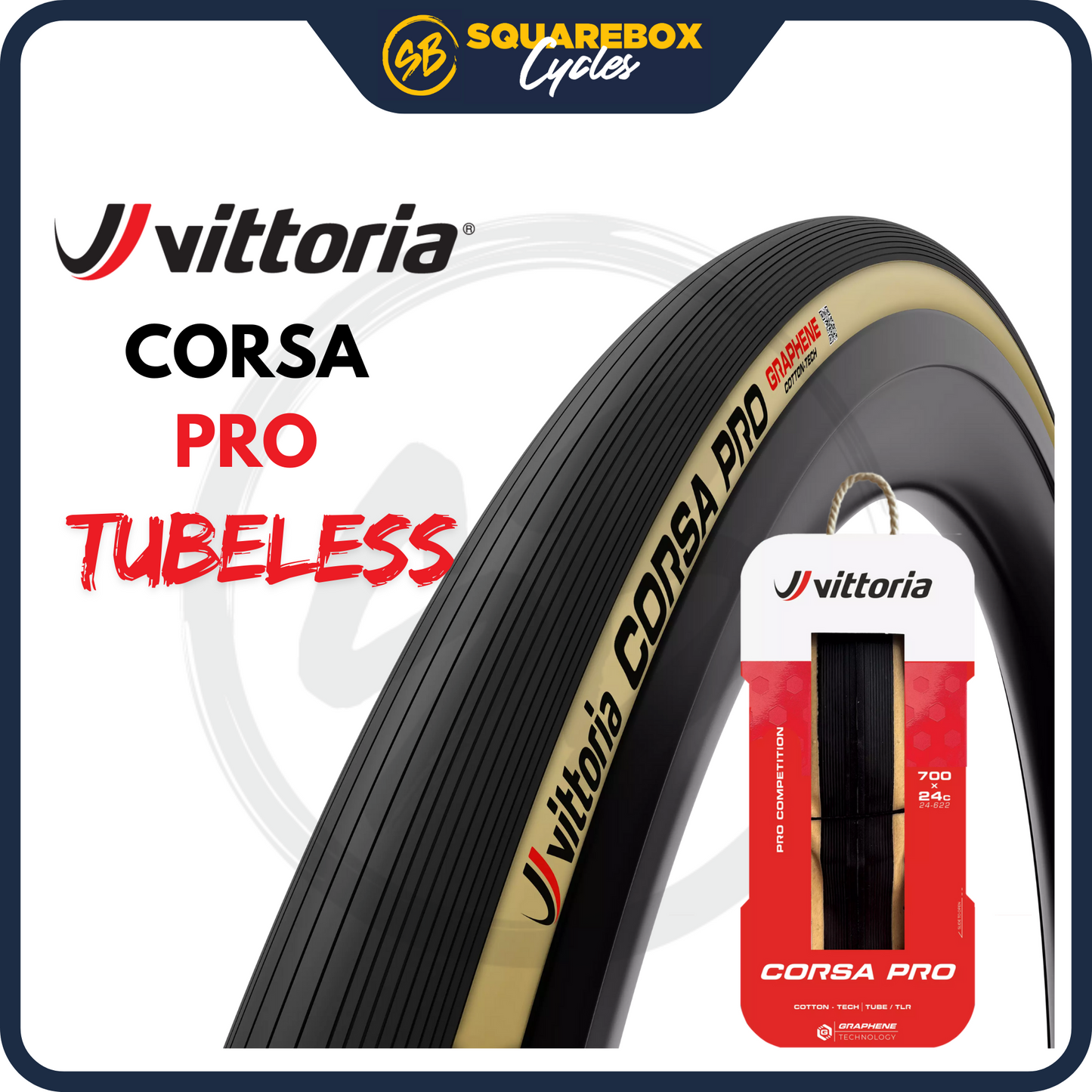 Vittoria Corsa Pro G2.0 Tubeless‑Ready road tire