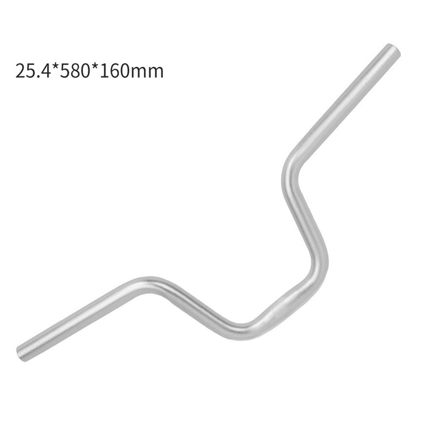 Litepro Folding Bike 25.4x580mm U-shaped Swallow Handlebar Lift 120 160mm Aluminum Alloy For Brompton Bend Handle Bar