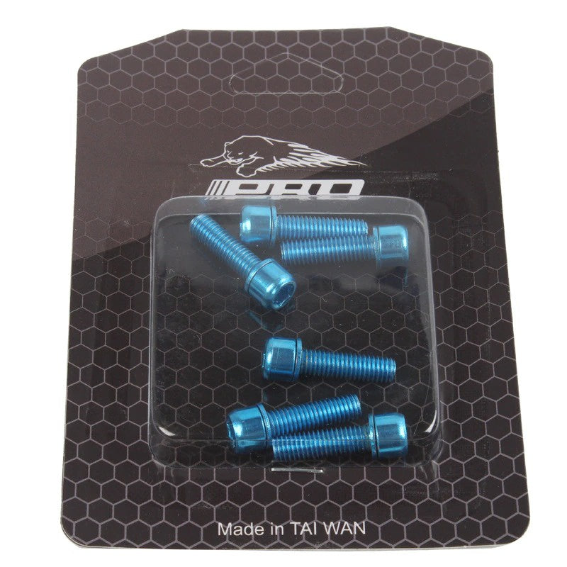 IIIPro Bicycle Stem Bolts 6pcs M5 18mm Steel Bolts 5mm 18mm