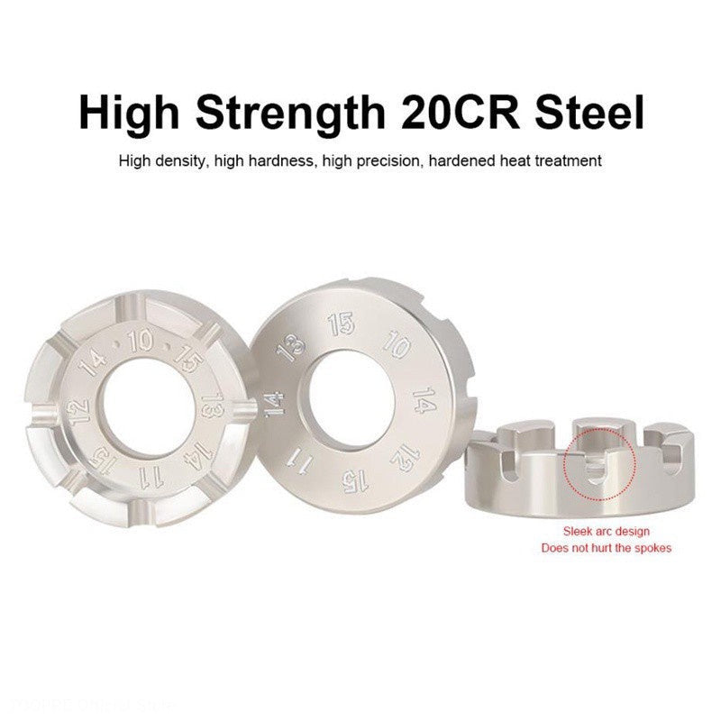 TOOPRE Bicycle 1 PCS Spoke Wrench MTB Bike Road Knitting Ring Adjustment Tool 8-Port Wire Wrench Steel Ring Repair