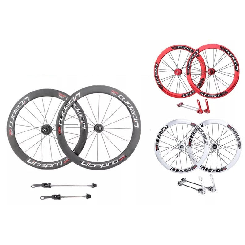Litepro AERO Folding Bicycle 451 20 inch Wheelset 100/135mm Disc V Brake For 8 9 10 11 Speed One Pair