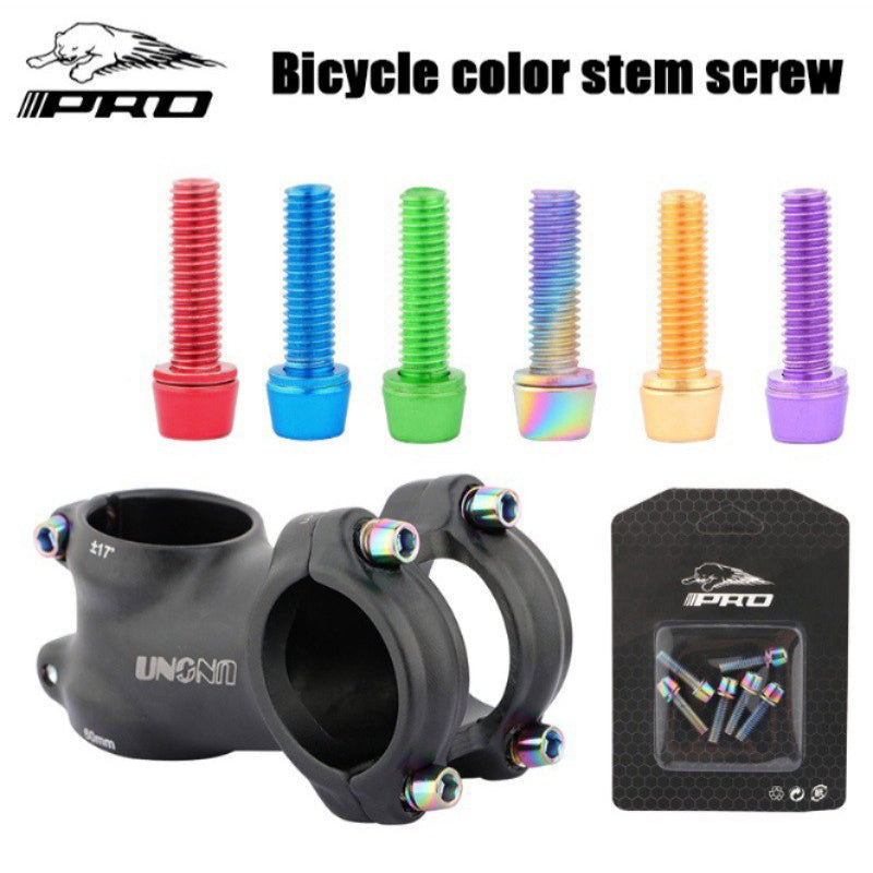 IIIPro Bicycle Stem Bolts 6pcs M5 18mm Steel Bolts 5mm 18mm