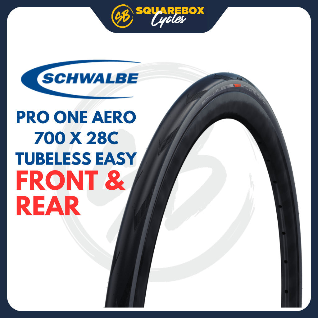 Schwalbe Pro One Aero 700x28C Tubeless Easy
