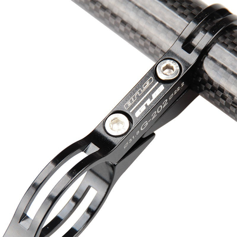 GUB G-202 Carbon Fiber Bicycle Handlebar Extender 20CM Headlight Bracket Lamp Flashlight Holder