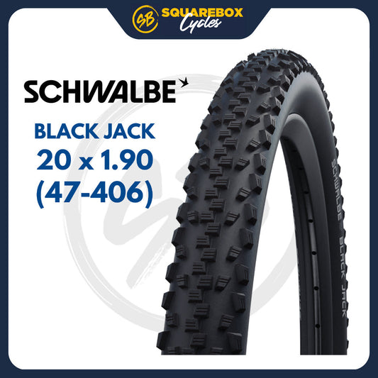 Schwalbe Black Jack 20 x 1.90 Tyre (47-406)