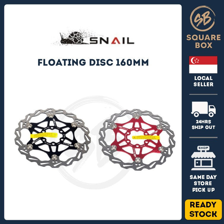 SNAIL Mountain Bike Float Floating Disc 160MM with Screws Brake Rotor Cycling Bicycle Cooling disc Rotors