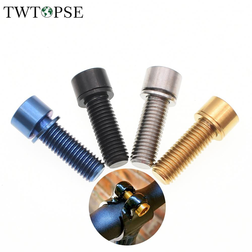 TWTOPSE Titanium Stem Clamp Bolt Srew For Brompton Folding Bike Stem Clamp Handlebar Bicycle Bolt Screw