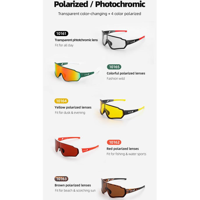 ROCKBROS Cycling Glasses Men Women Photochromic Outdoor Sport Hiking Eyewear Inner Frame Bicycle Glasses -10161