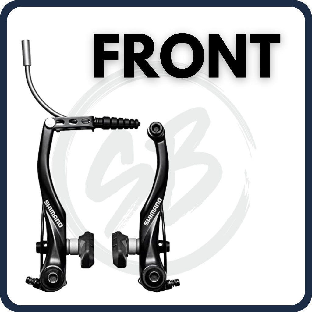 SHIMANO V-brake BR-T4000 FRONT & REAR S65T SHOE BLACK