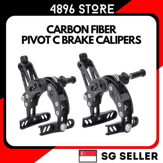 Carbon Fiber Front/Rear Dual Pull Pivot C Brake Calipers suitable for fixie road bike 451 700C