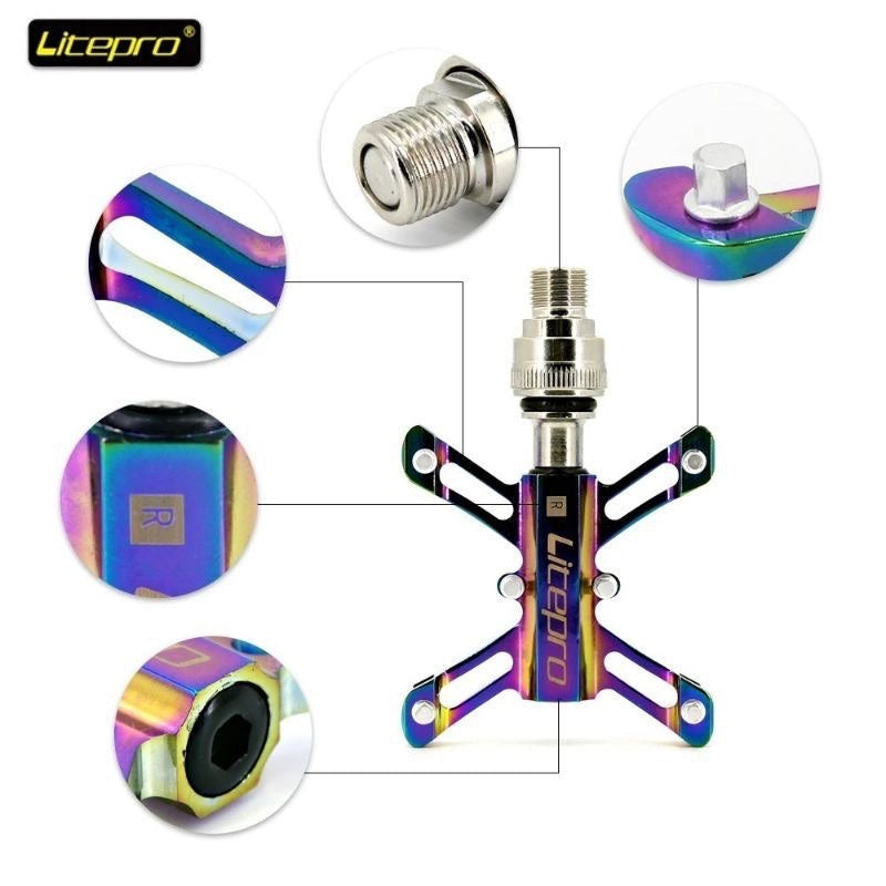 Litepro Butterfly Quick Release Pedal Sealed Bearing MTB Anti-slip Ultralight Universal Bicycle
