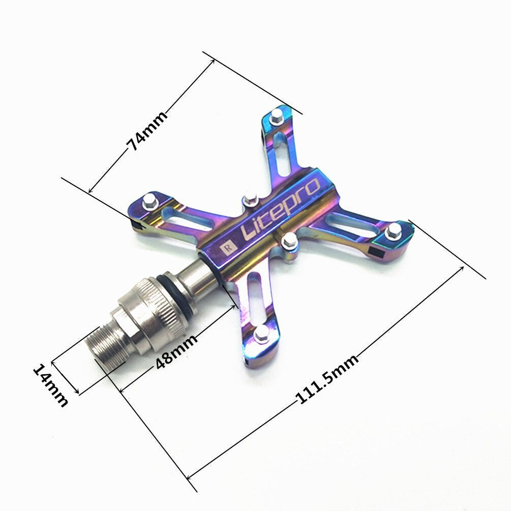 Litepro Butterfly Quick Release Pedal Sealed Bearing MTB Anti-slip Ultralight Universal Bicycle