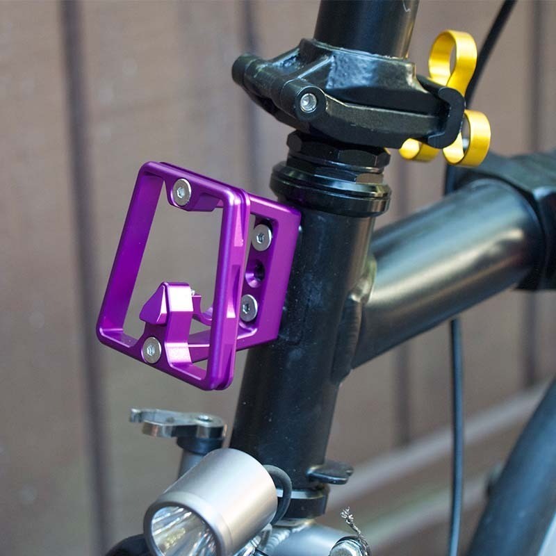 *2024 VERSION* Single Pull Split Pig Nose Pad Folding Bicycle Front Block Carrier For Brompton Pikes 3sixty Camp Litepro