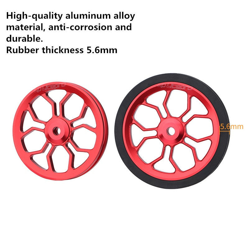 PREMIUM JKLapin 82mm Ezwheel Easy Wheels Easywheel Rollers For Brompton Pikes 3sixty Foldable
