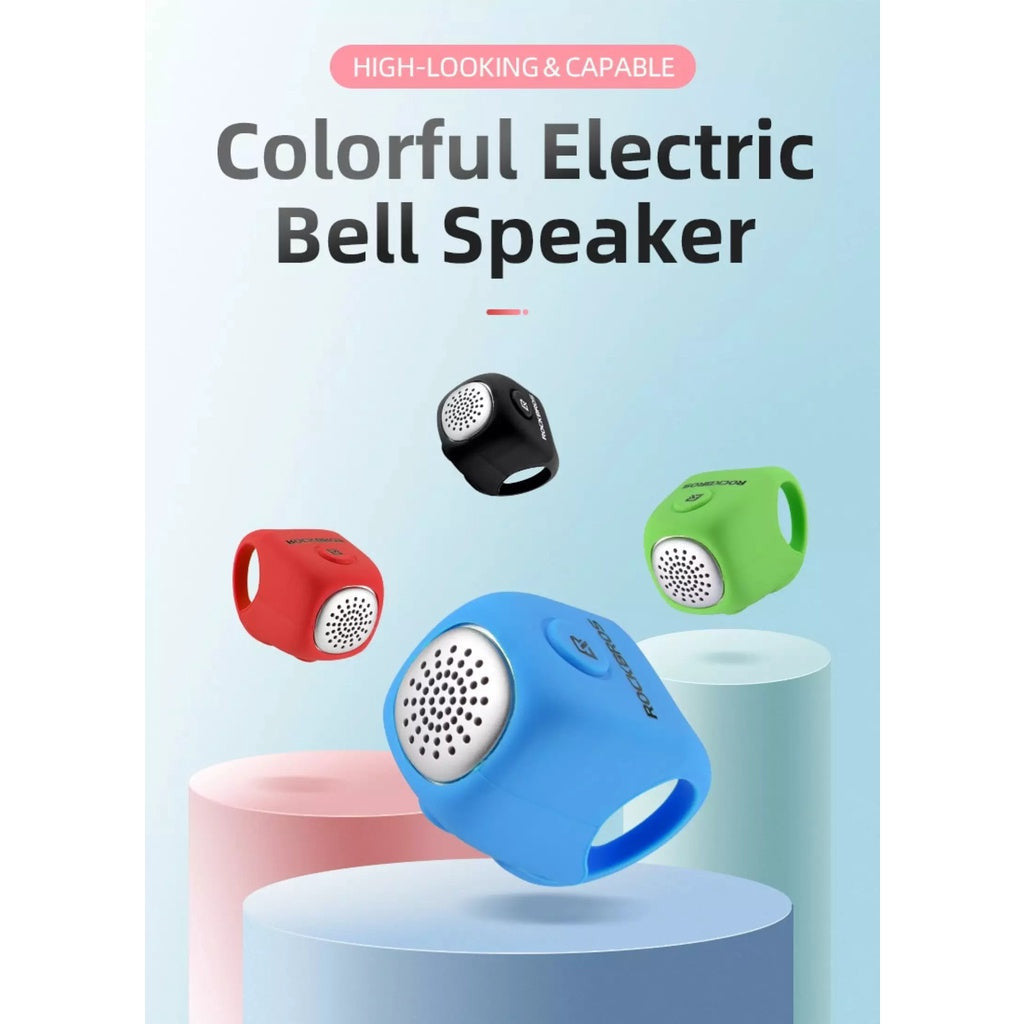 ROCKBROS Electric Cycling Bike Bells Horn Three Voice Rainproof MTB Bicycle Handlebar Bell