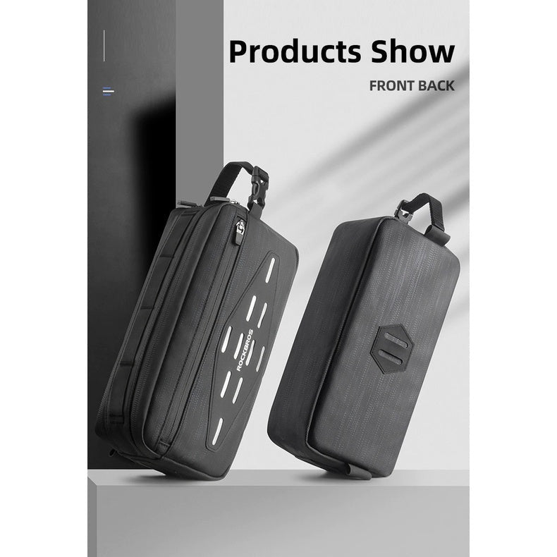 ROCKBROS Bicycle Front Basket Handlebar Bag Frame Pannier Cycling Bag Portable Shoulder Bag Scooter Package Outdoor B81