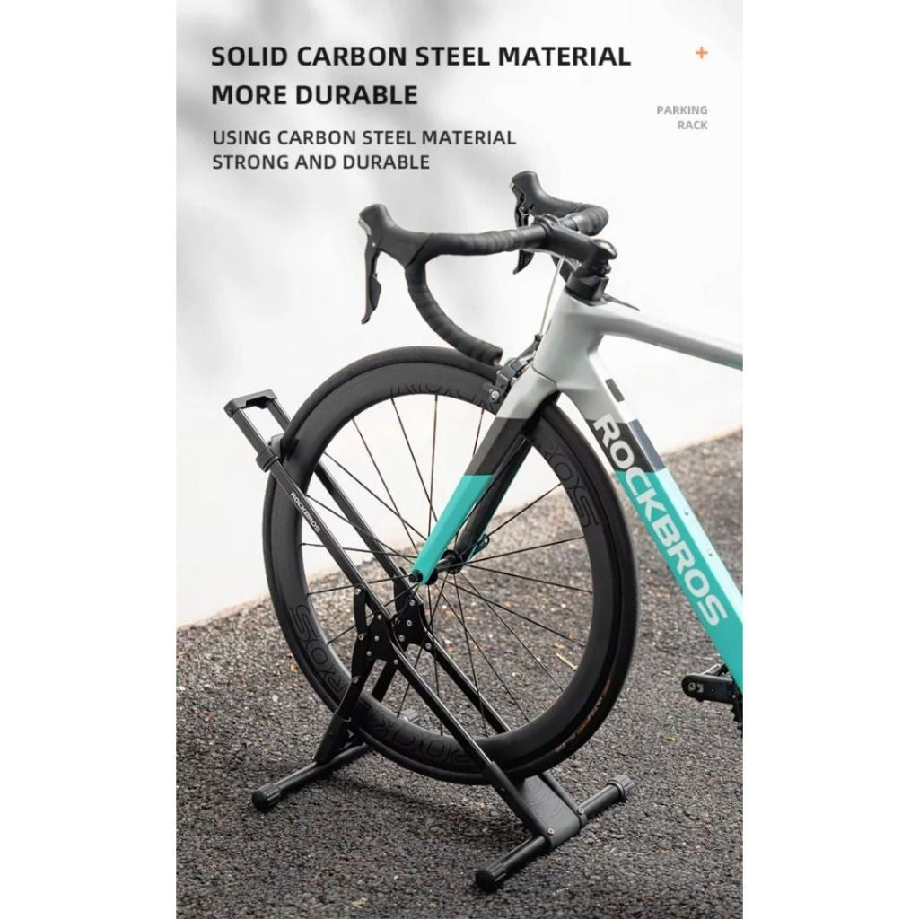 ROCKBROS Bike Parking Stand 20–29" Folding Floor Rack