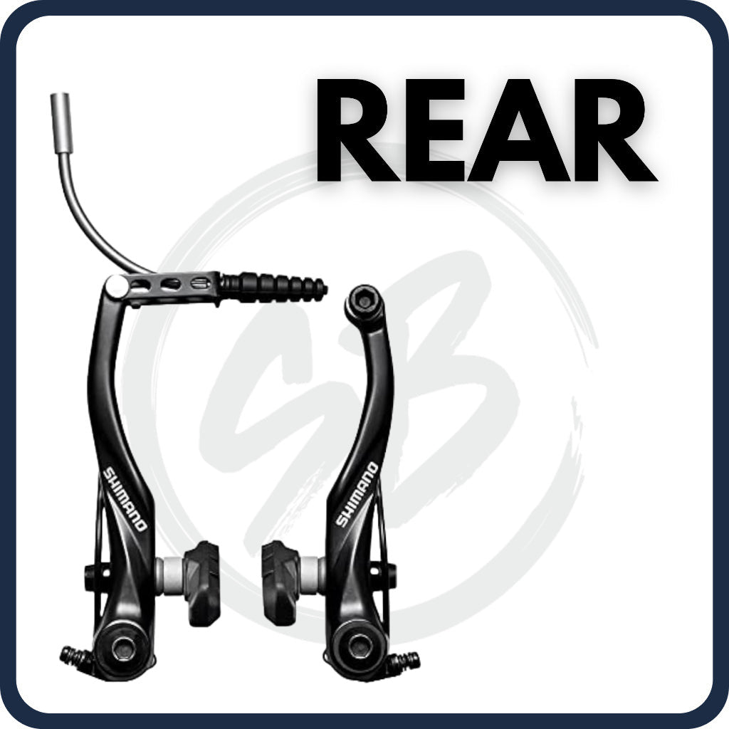 SHIMANO V-brake BR-T4000 FRONT & REAR S65T SHOE BLACK