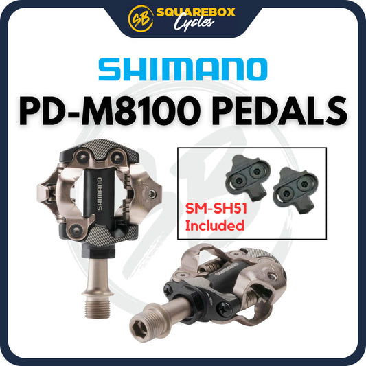 Shimano Deore XT PD-M8100 SPD Pedals with Cleats