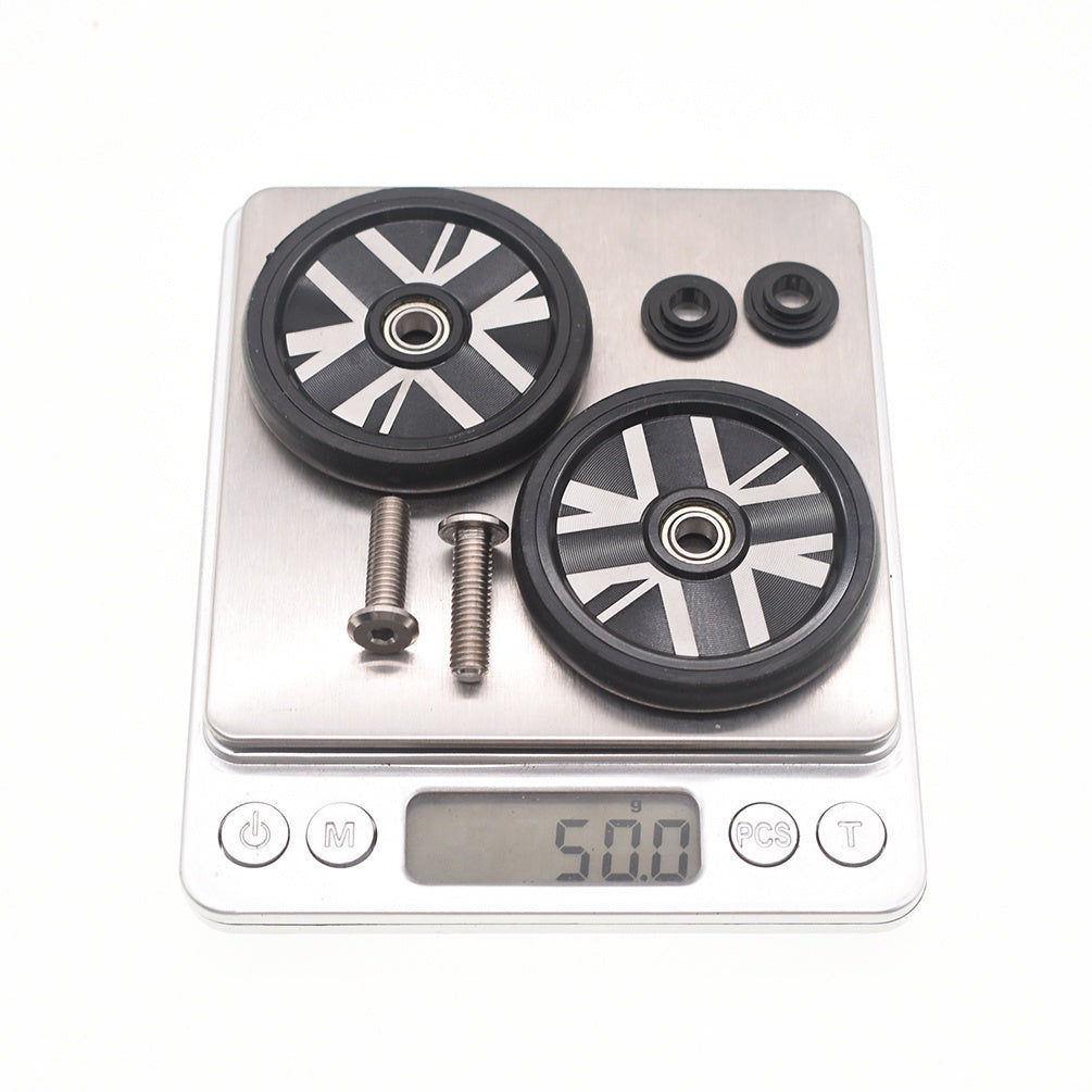British Flag Easy Wheel For Brompton Folding Bike Easywheel Titanium Bolt Bicycle 3SIXTY PIKES
