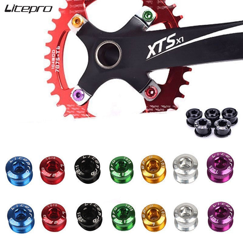 Litepro 6.5mm Single Bolts Crankset Road Screw MTB Mountain Bike Parts Crank Screws Nut