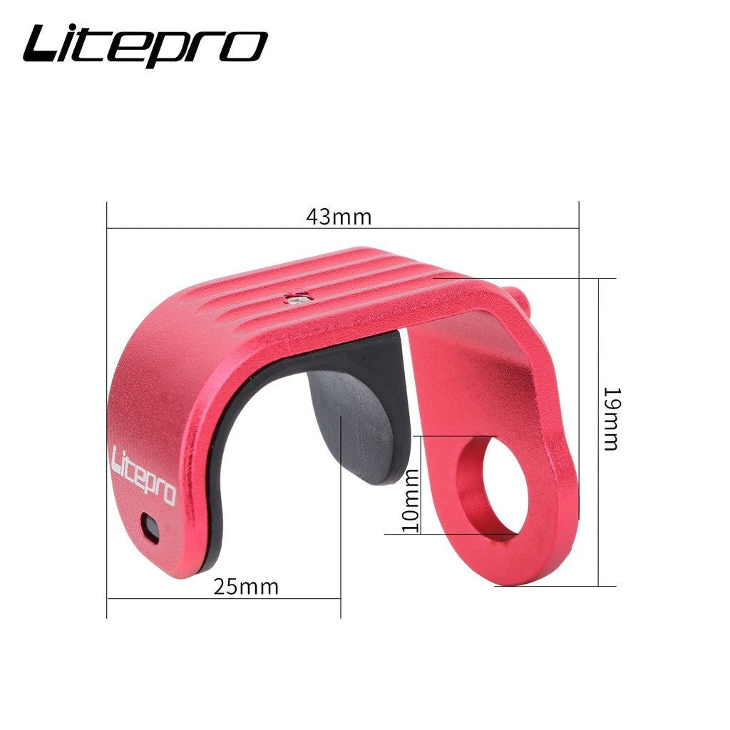 Litepro Folding Bike pothook E-shaped Aluminium Alloy Hanging Buckle For Brompton , Pikes