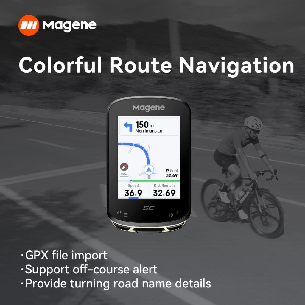 Magene C506SE Smart GPS Bike Computer Speedometer 2.4inch WiFi/Bluetooth Data Transfer Navigation