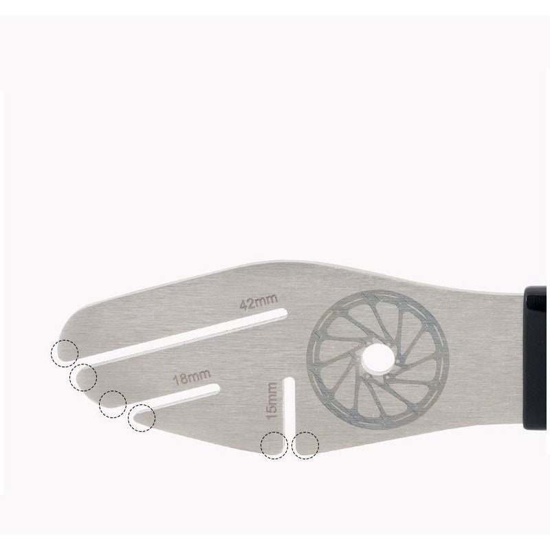 TOOPRE Bicycle Disc Brake Rotor Alignment Truing Tool Adjustment Wrench Disc Rubbing Adjustment Wrench