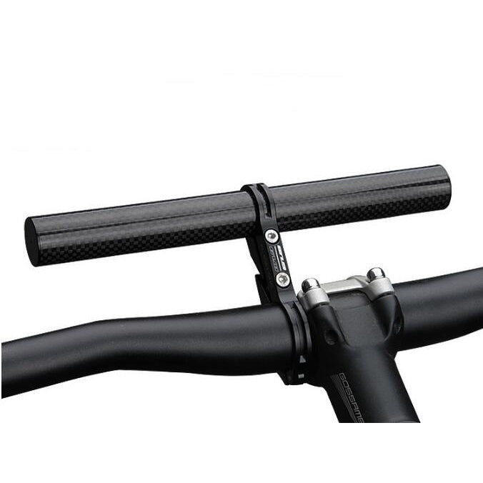 GUB G-202 Carbon Fiber Bicycle Handlebar Extender 20CM Headlight Bracket Lamp Flashlight Holder