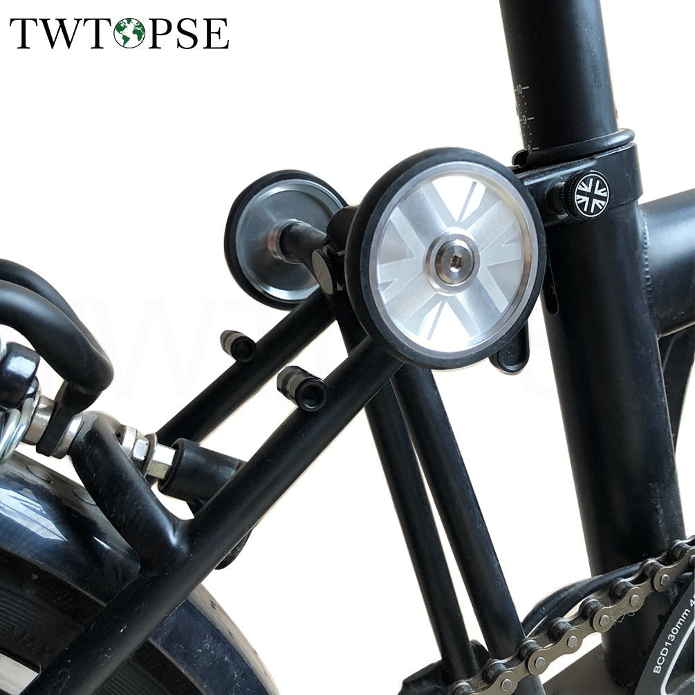 British Flag Easy Wheel For Brompton Folding Bike Easywheel Titanium Bolt Bicycle 3SIXTY PIKES