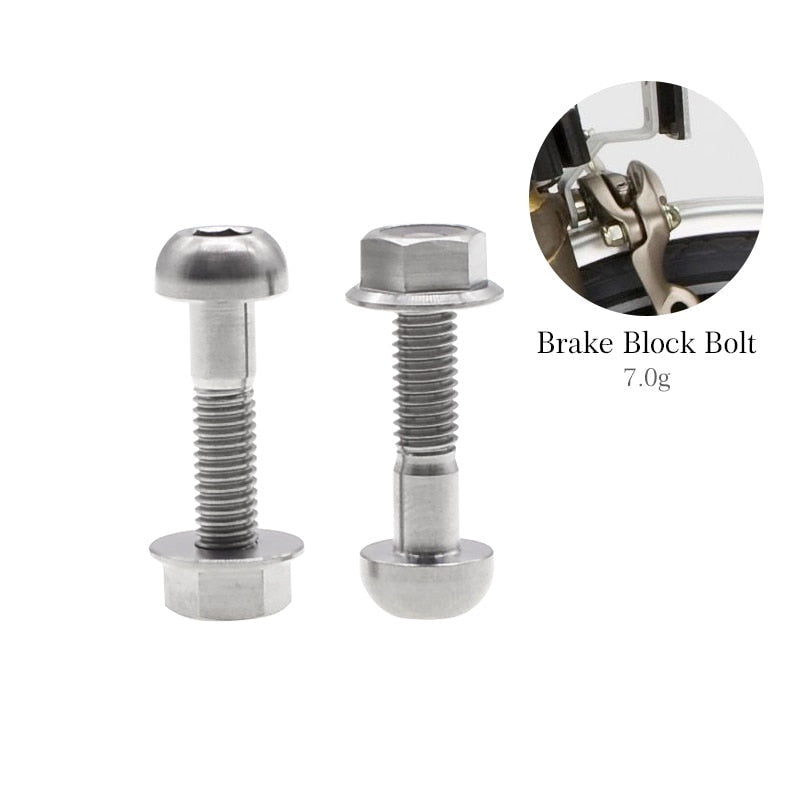 TWTOPSE Bicycle Titanium Bolts Screw Set For 2015 2016 2017 2018 2019 2020 2021 Brompton Folding Bike Part