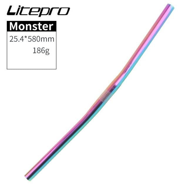 LitePro Monster Handlebar 25.4mm * 580mm Ultra-Light Handlebar Aluminum Straight Handle Bars Folding Bike Java Crius