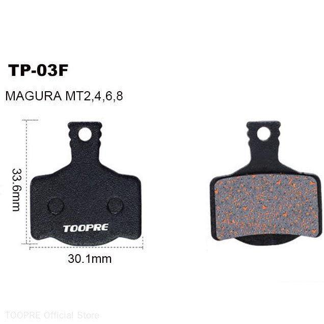 TOOPRE Mountain bike brake pads all-metal high wear-resistant fiber disc brake pad BB5 FOR SHIMANO SRAM ZOOM AVID Magura
