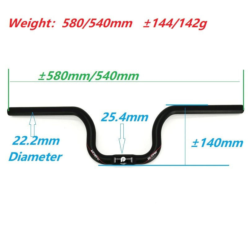 Litepro Bicycle Carbon Fiber Handlebar Ultra Light  S Bar M Bar Stunner 25.4MM x 580MM