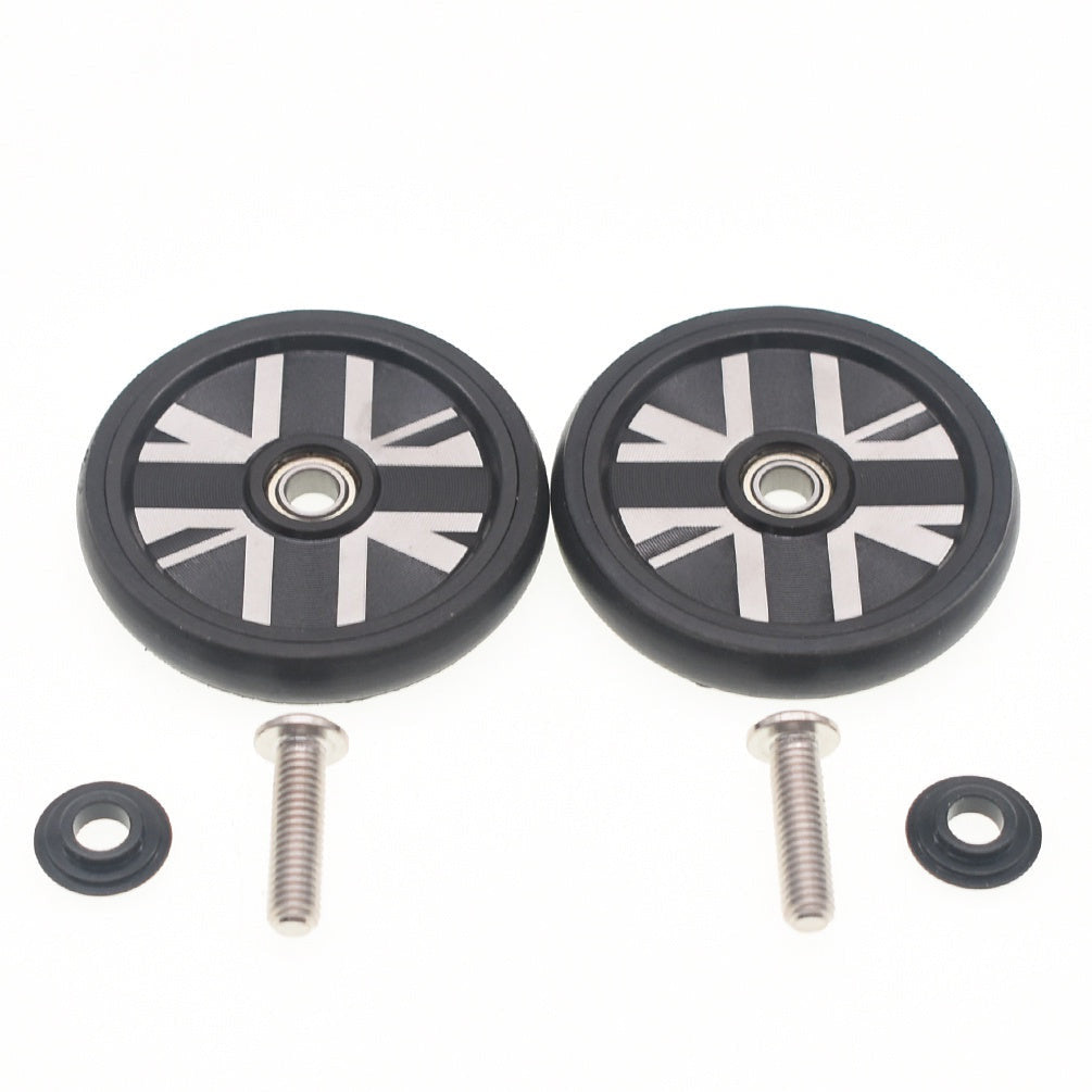 British Flag Easy Wheel For Brompton Folding Bike Easywheel Titanium Bolt Bicycle 3SIXTY PIKES