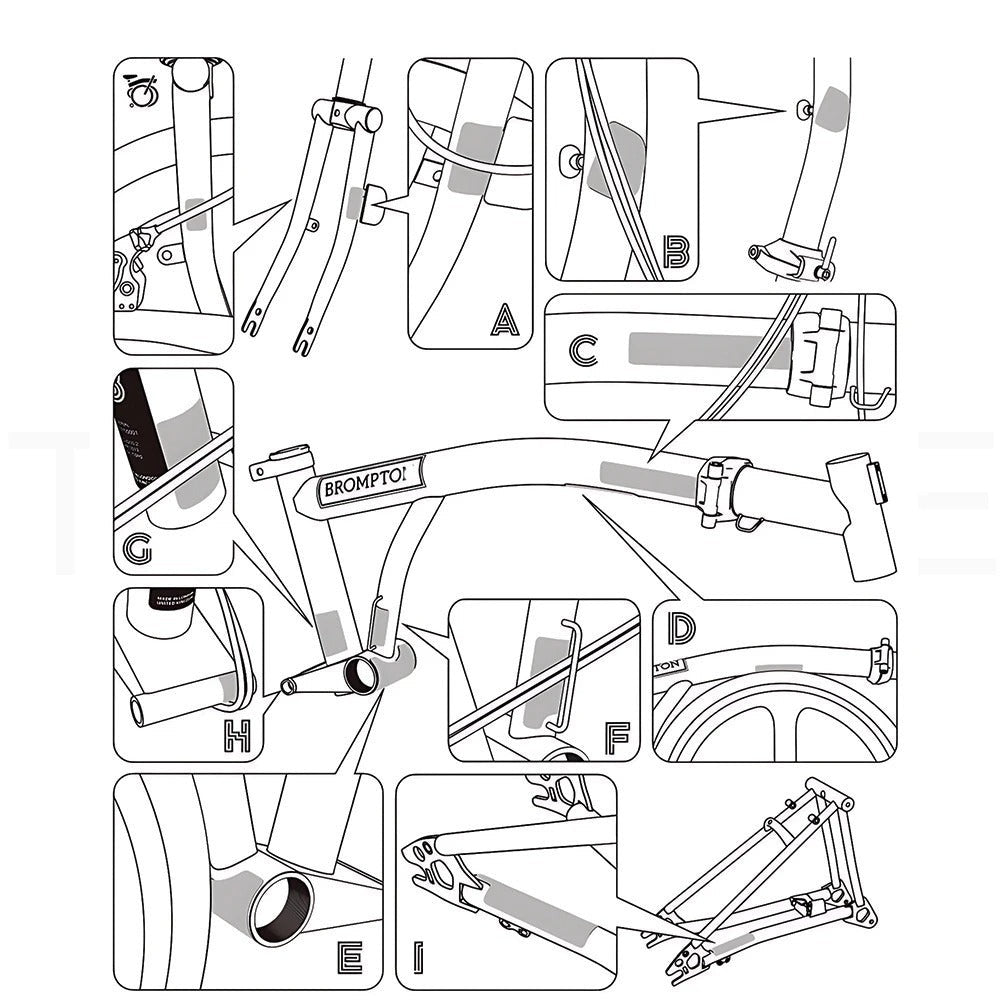 Anti-Scratch Protection Film Set (For Brompton)
